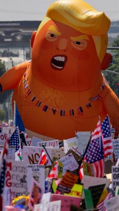 Donald Trump satirical balloon