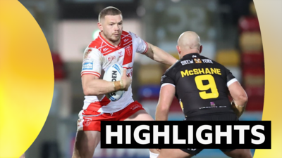 Hull KR's Joe Burgess runs with the ball