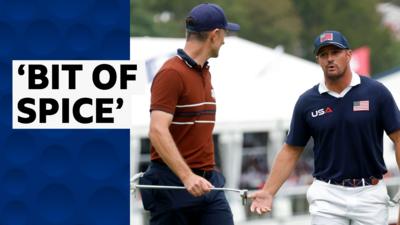 Justin Rose and Bryson DeChambeau