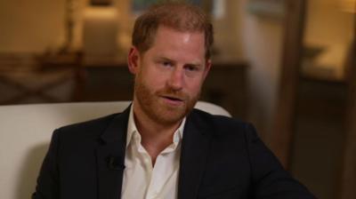 Duke of Sussex sat in a suit