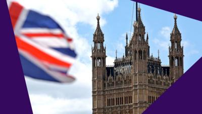 A photograph of the Houses of Parliament