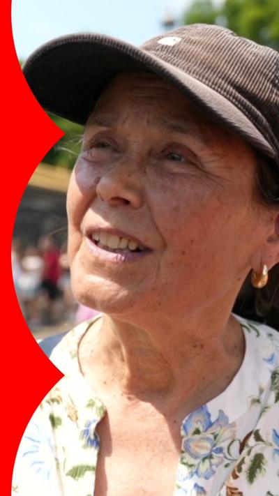 A woman wearing a cap