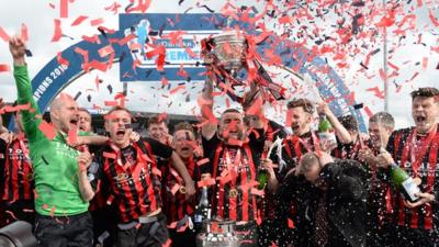 Champions Crusaders lift the Gibson Cup for the second year in a row at Seaview