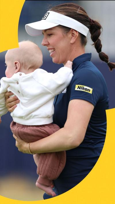 Georgia Hall with son Conor
