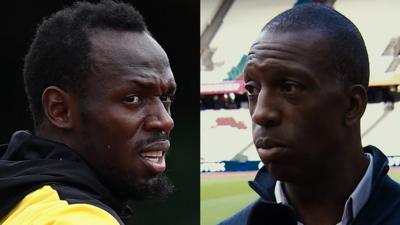 Usain Bolt & Michael Johnson