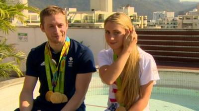 Jason Kenny and Laura Trott