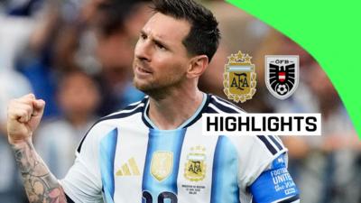 Lionel Messi pumps fist in celebration