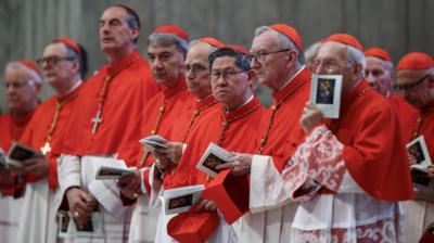 A group of cardinals in the Vatican