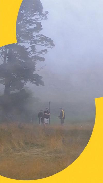 Foggy scenes at the Scottish Open