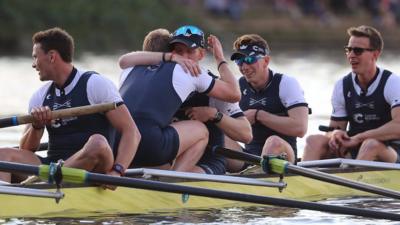 Boat Races 2017: Oxford men celebrate