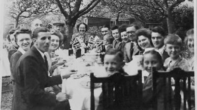 Peter Stevens with his family