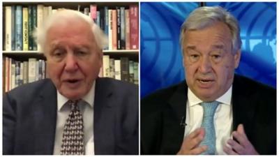 David Attenborough and António Guterres