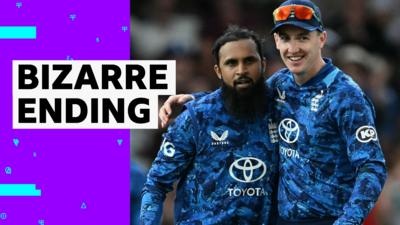 Adil Rashid and Harry Brook