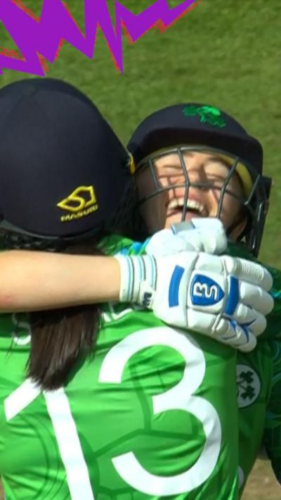 Ireland players celebrate victory