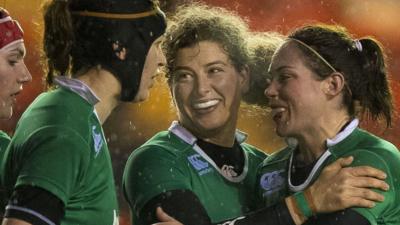 Ireland's Jenny Murphy celebrates