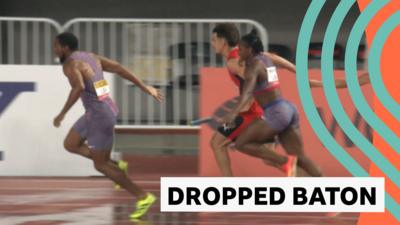 Team USA dropping baton