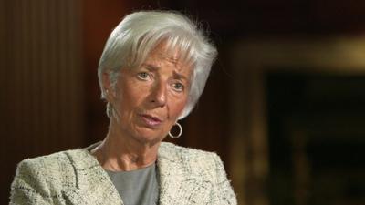 Christine Lagarde, head of the IMF