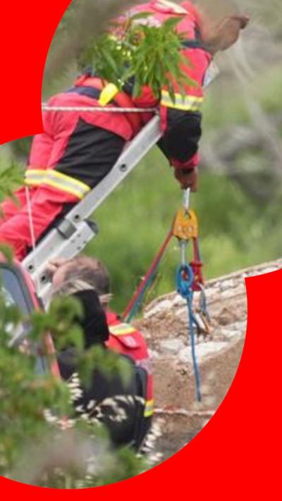 Authorities searching scrubland