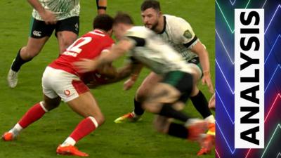 Garry Ringrose collides with Ben Thomas