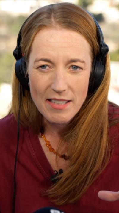 BBC correspondent Yolande Knell speaking