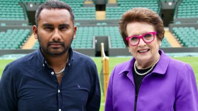 Amol Rajan and Billie Jean King