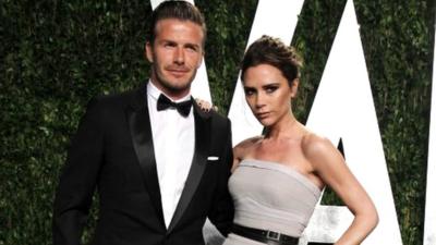 David and Victoria Beckham in 2012