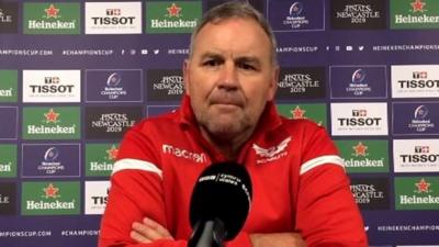 Wayne Pivac addresses the media