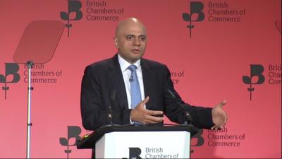 Business Secretary Sajid Javid