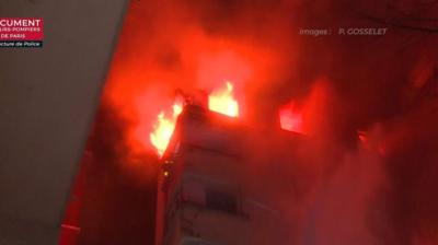 Eight people have died after a fire broke out in an apartment complex in south-western Paris, officials say.