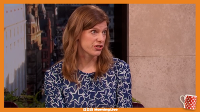 Colletta Smith in the Morning Live studio to discuss problems for the Post Office