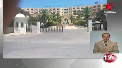 Screen grab of Tunisian TV footage of hotel