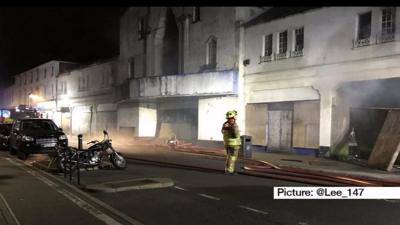 Fire at former cinema