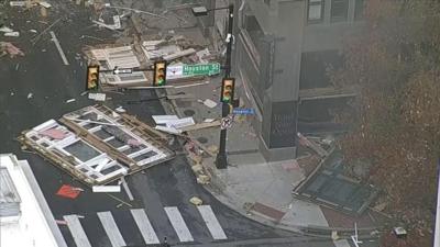 Hotel in Texas after a explosion due to a gas leak