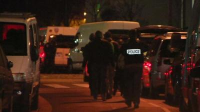 Police taking part in raids on Monday morning