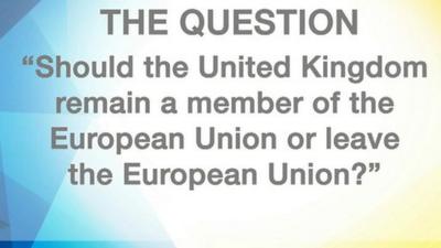 Referendum question