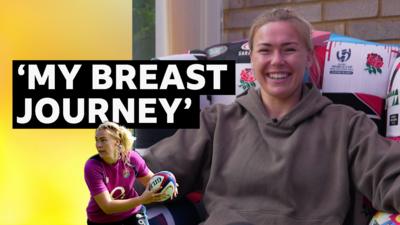 England rugby player Rosie Galligan speaks