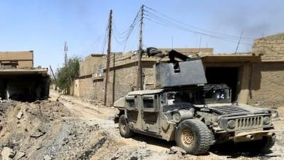 Counter-terrorism service vehicle in Tal Afar