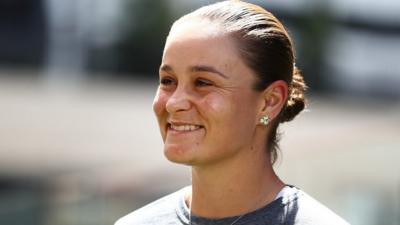 Ashleigh Barty at a press conference