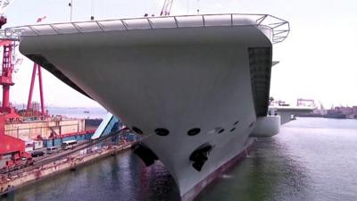 China's first home-built aircraft carrier