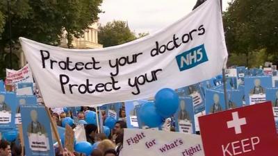 Junior doctors protest