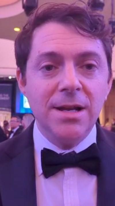 Washington correspondent Dan Bush in tuxedo