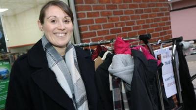 A coat gift scheme has been set up to help a town's homeless people.