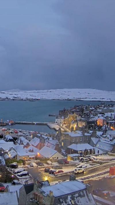 Lerwick under snow