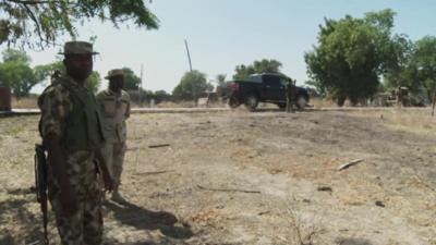 Nigerian army convoy