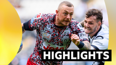 Leigh's Josh Charnley on his way to scoring a try against Hull FC
