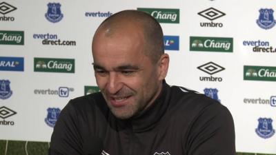 Everton manager Roberto Martinez