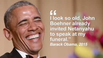 Getty Images - "I look so old, John Boehner already invited Netanyahu to speak at my funeral"