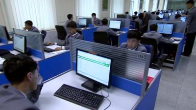 Computer room in Kim Il Sung University