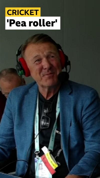 Phil Tuffers drops puns from the commentary box while watching England v New Zealand