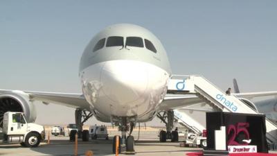 Boeing Dreamliner at the Dubai Airshow